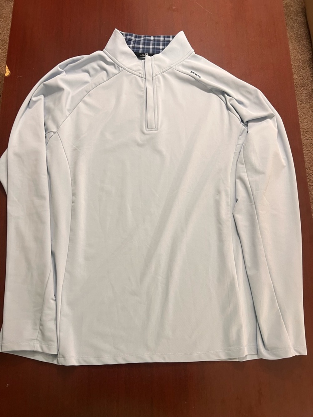 Light Blue Quarter-Zip Pullover